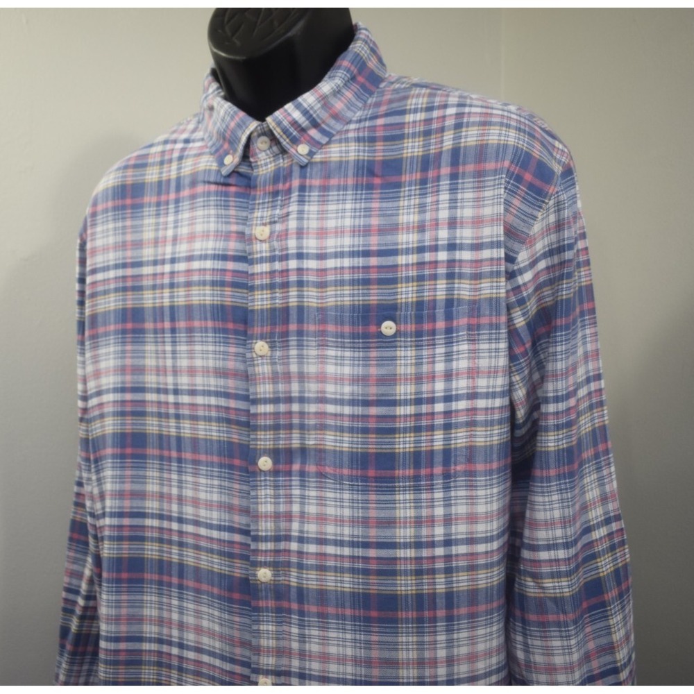 Vineyard Vines Whale Slim Longshore Shirt Long Sleeve Stretch Button Up Mens XL
